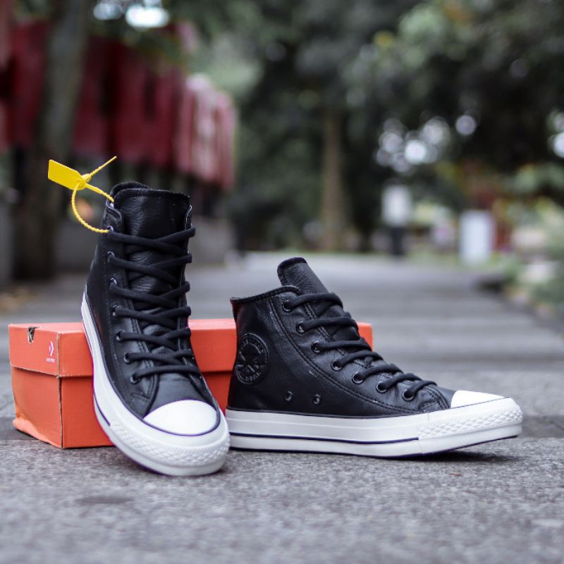 Converse Classic Leather Hi zapatillas hombre Shopee México