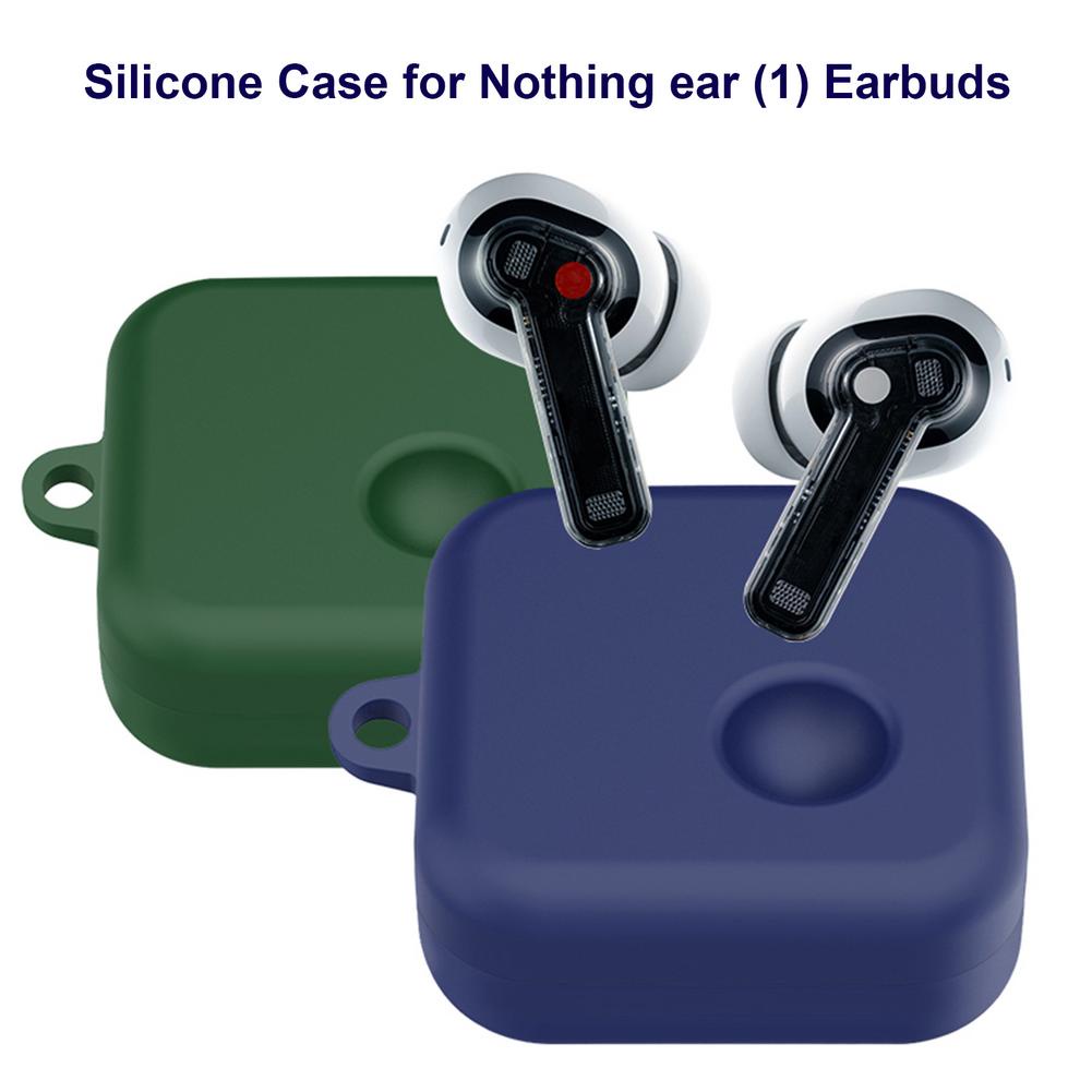Funda para Auriculares en Negro 1 kwmobile Carcasa de Silicona Compatible con Nothing Ear 