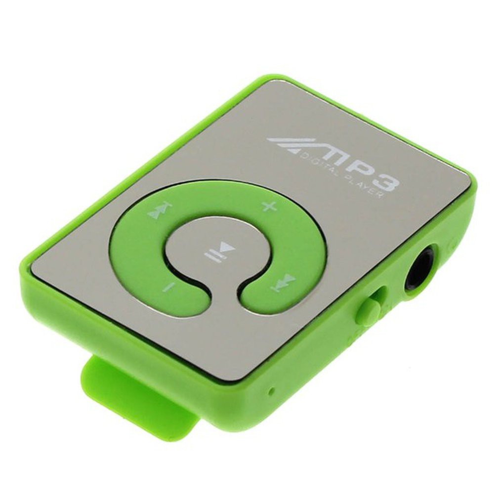 Yogasada Mini Clip de Espejo Reproductor de mp3 Reproductor de Deporte portátil USB Reproductor de música Digital Tarjeta SD TF Rosa 