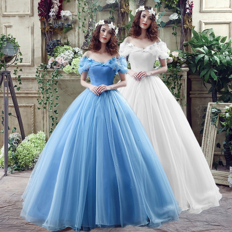 Vestidos De Hadas De Dulces 16 Quinceanera Azul Claro Hombro Fuera Con  Mariposa Organza Dulce 15 Baile De Mascarada | Shopee México