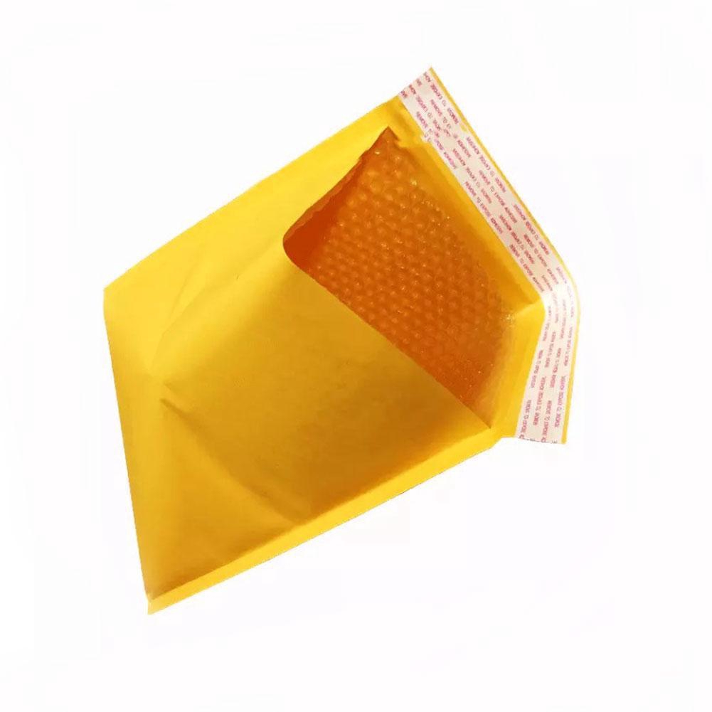 10 bolsas de burbujas amarillas de papel kraft de color amarillo para sobres de burbujas 