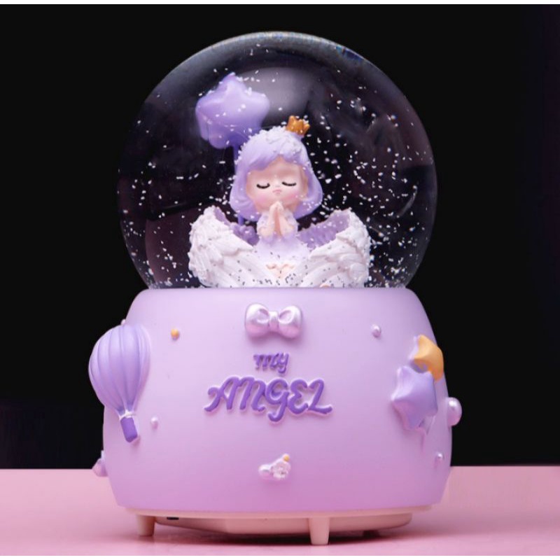 #2 Wifehelper Caja de música Bola de Cristal innovadora Caja de música de Nieve Juguete para niños Regalo de cumpleaños Adorno para el hogar 