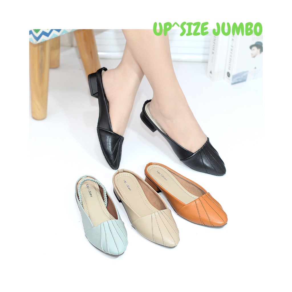 Upsize ADAMI zapatos de mujer jumbo talla grande 41 42 43 44 45 modelo  mules zapatos sandalias | Shopee México