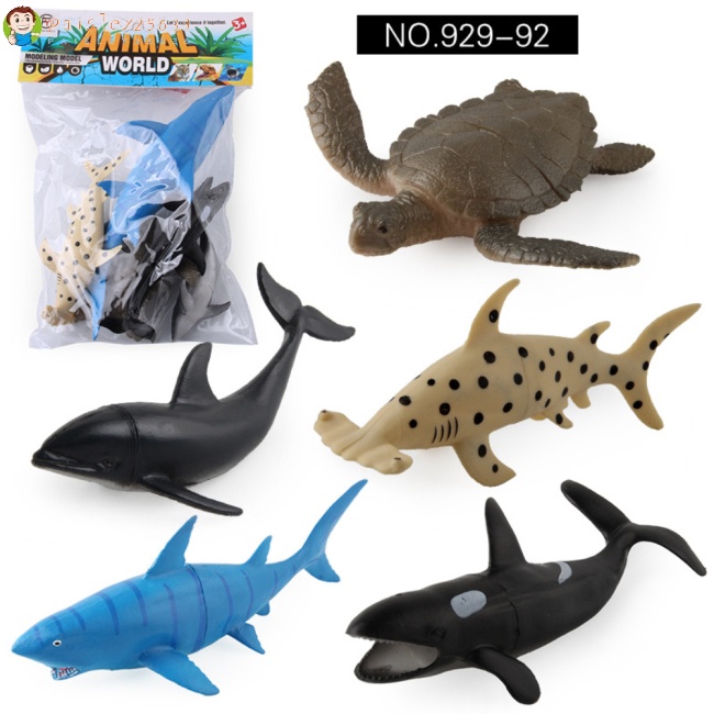 PA 5pcs/set Marine Biological Model Ocean Life Toy Education Sea Animal Toys  | Shopee México