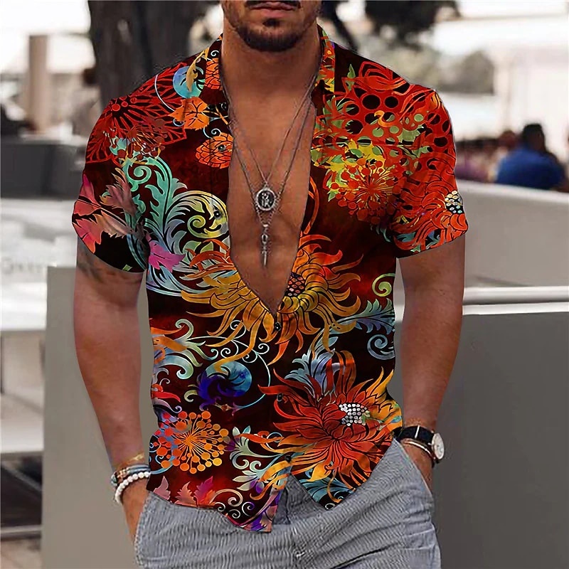 Camisas Tropicales Hawaianas Para Hombres 3d Beach Holiday Manga Corta  Verano Oversize Tops Tee Shirt Hombre Blusa Floral 5xl Camisa | Shopee  México