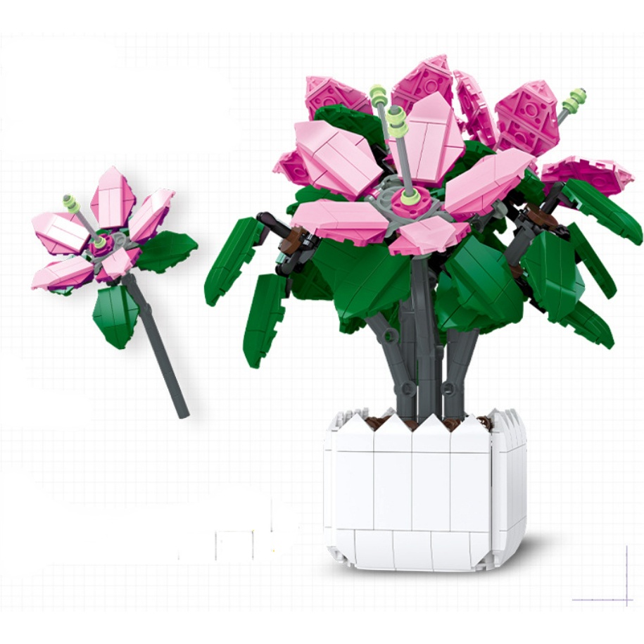 698PCS MOC Lily Azalea Flores Plantas En Maceta Modelo De Juguete Bloque De  Construcción Regalo De Ladrillo Niños Compatible Lego | Shopee México