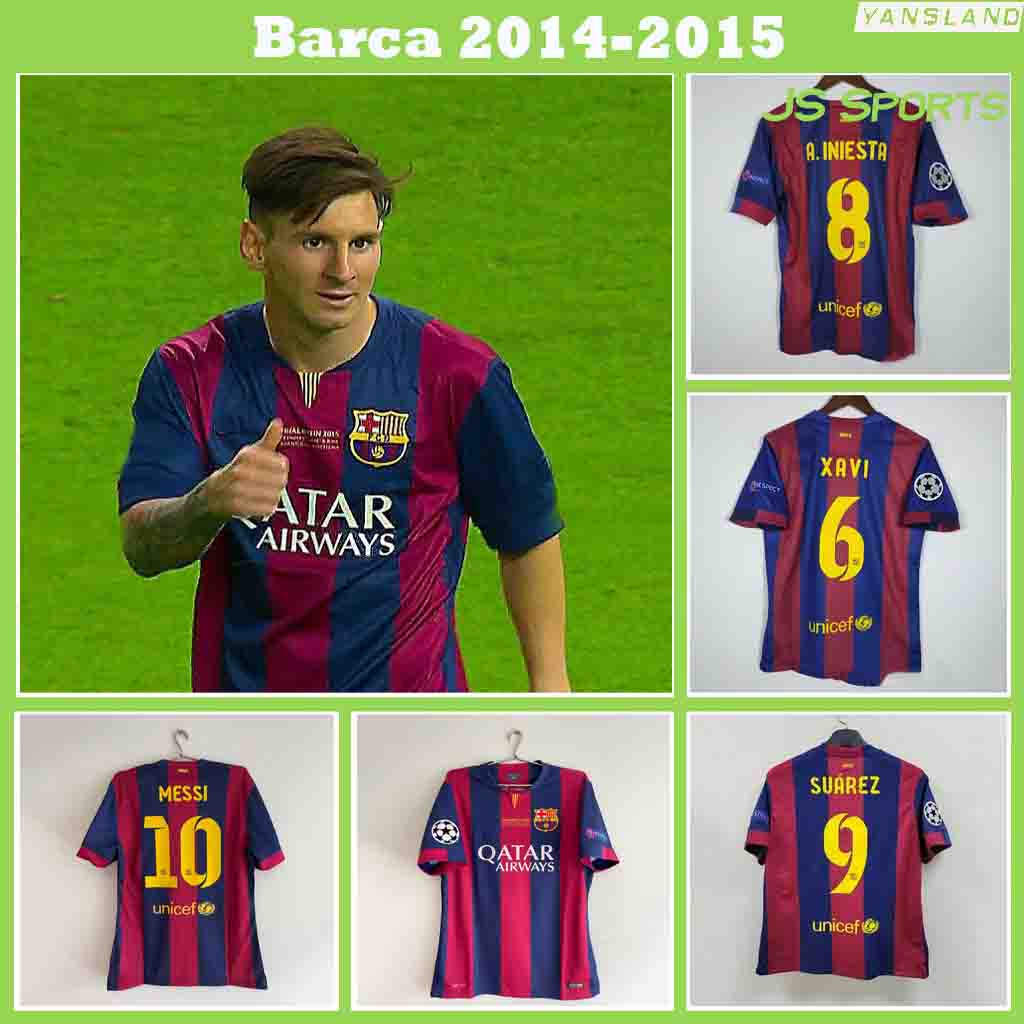 Camiseta De Fútbol Barcelona retro 14/15 Barca 2014/2015 Para Messi UAXE