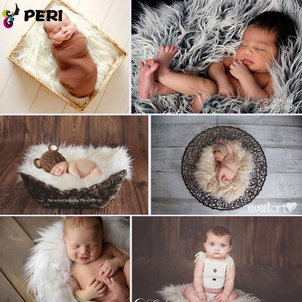 Sesión de estudio Fotografía Bebé auxiliar Accesorios Manta Envoltura Recién Nacido Piel Sintética 