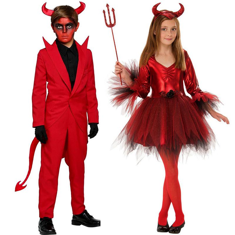 Disfraz De Demonio Rojo De Halloween Personaje Femenino Para Niños | Shopee  México