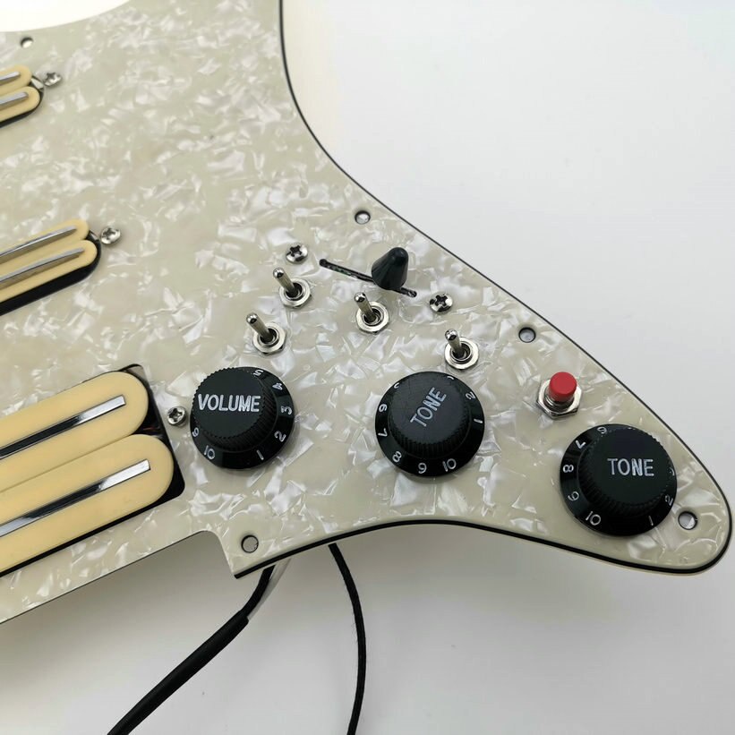 1 Volumen 2 Tone 5 way interruptor para Stratocaster kaish guitarra precableado Cableado Arnés Alpha 250 K cazuelitas 