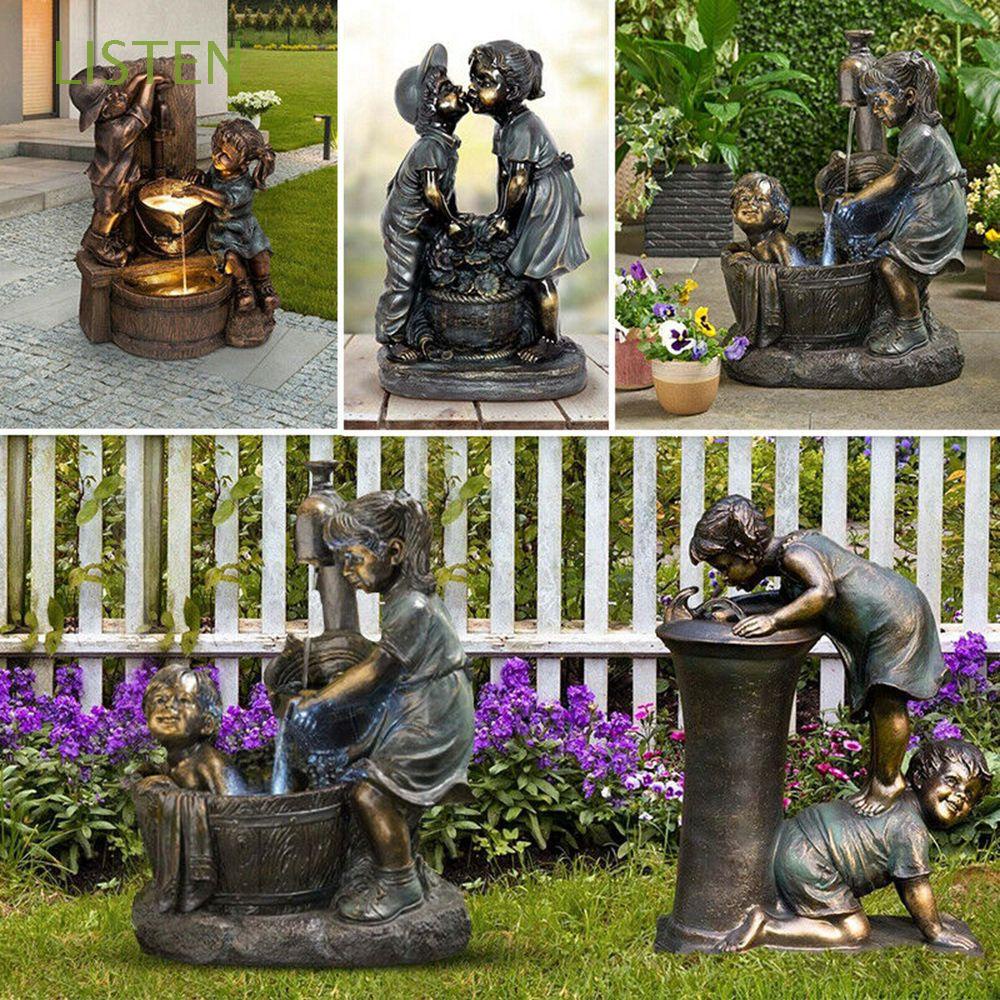 Al Aire Libre Jardín De Resina Sentado Panda Estatua Estatuilla Ornamento 