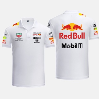España Tallas F1 Red Bull Polo-shirt Impresión 3D ligero Spandex poliéster transpirable Ropa Ropa de género neutro para adultos Tops y camisetas Polos 