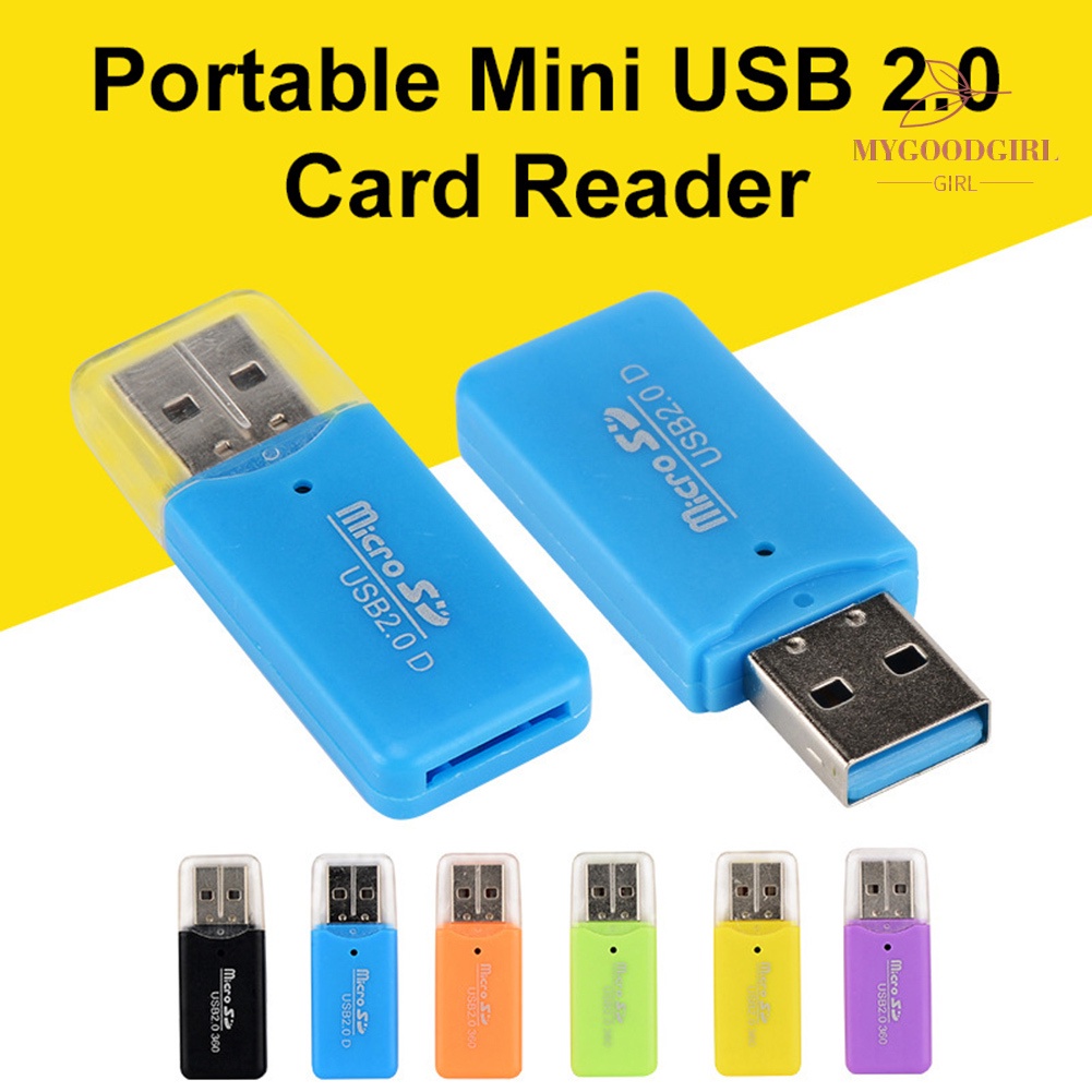 Mygoodgirl Mini Lector De Tarjetas De Memoria Micro Sd Portatil Usb 2 0 Tf Para Pc Laptop Shopee Mexico