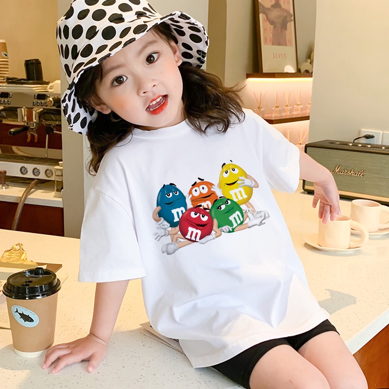 Chocolate Beans MM Ropa De Moda Para Niños Camiseta De Verano Top | Shopee  México