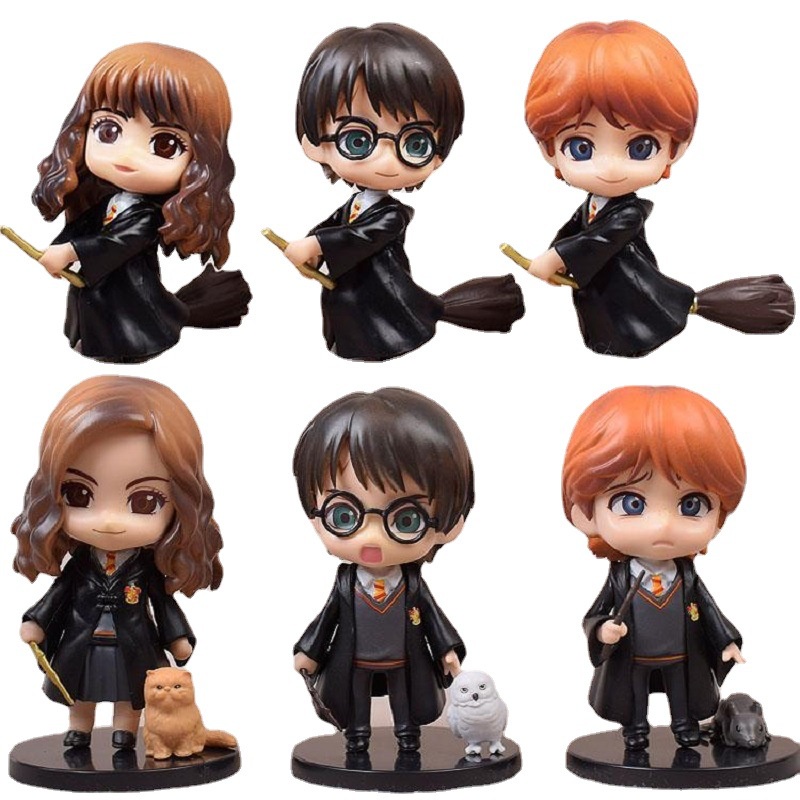 Harry Potter Hecho A Mano De Dibujos Animados Modelo De Moda Juego Ciego Caja De Juguete De Los Ninos Muneca Adornos Shopee Mexico