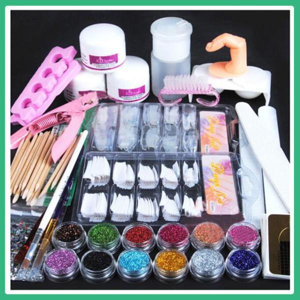 Centrarse en dar regalos Ma 23 piezas Kit De uñas acrílicas Arte con brillo  De 12 colores Para manicura/Kit De herramientas De Arte en uñas | Shopee  México
