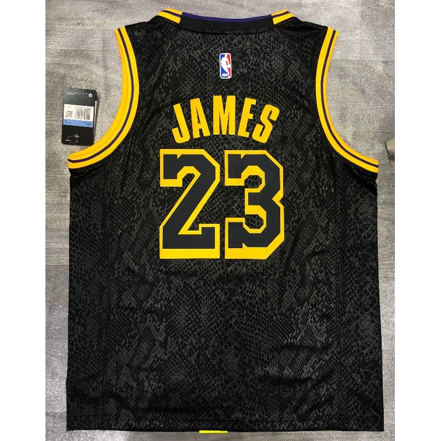 Silicio Ver insectos Preparación Caliente Prensado] 8 Estilos NBA jersey Los Angeles Lakers 23 # JAMES  Camiseta De Baloncesto Con Estampado De Serpiente Negra | Shopee México