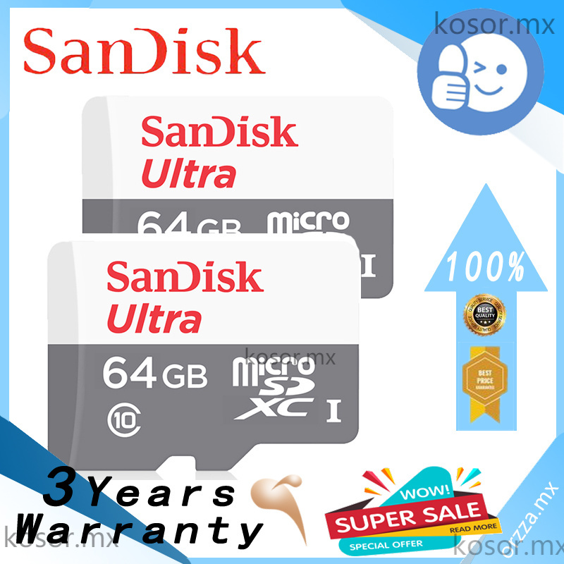 Sandisk Tarjetas De Memoria 64gb Clase 10 Tarjeta Sd Ultra 80mb S Tarjetas De Memoria Shopee Mexico