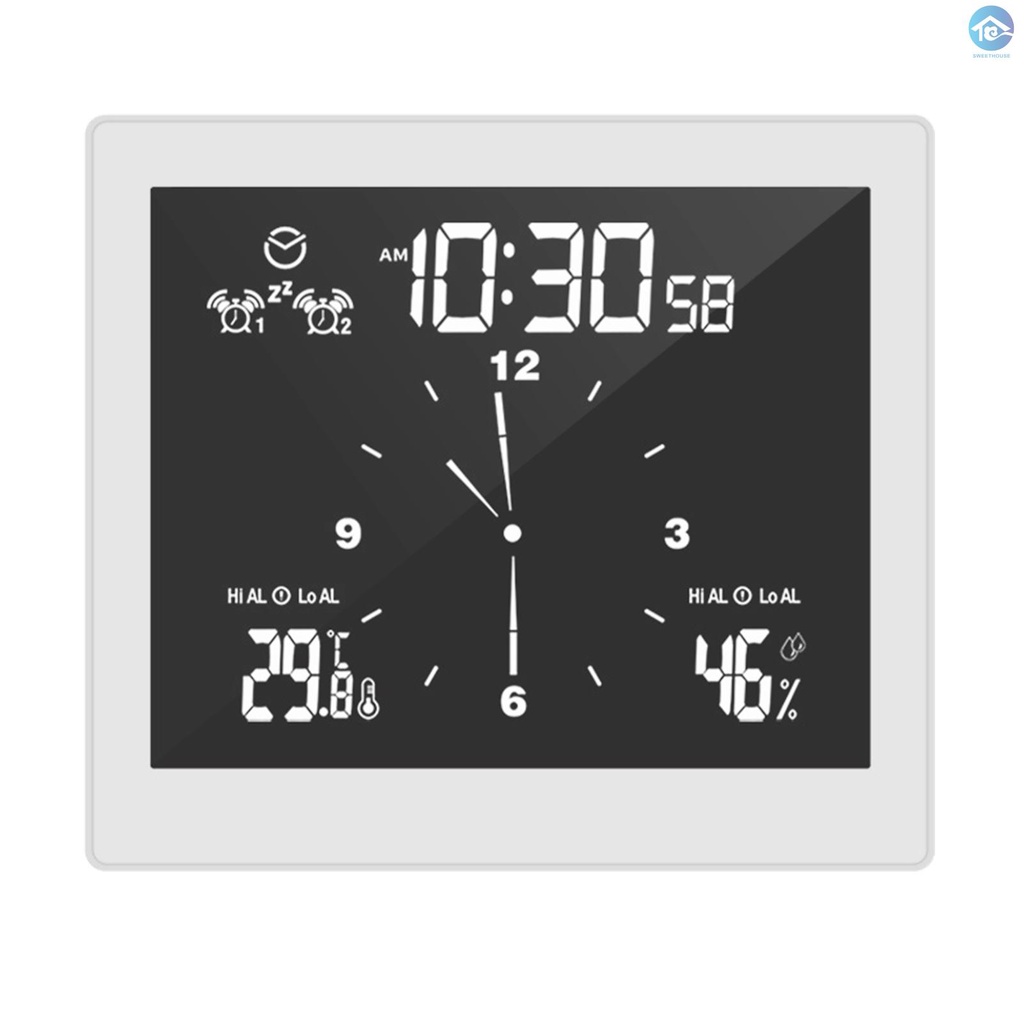 Thermohygrometer Clock Digital Alarm Clock Indoor Thermometer Thermohygrometer Clock Digital Alarm Clock Indoor Thermometer