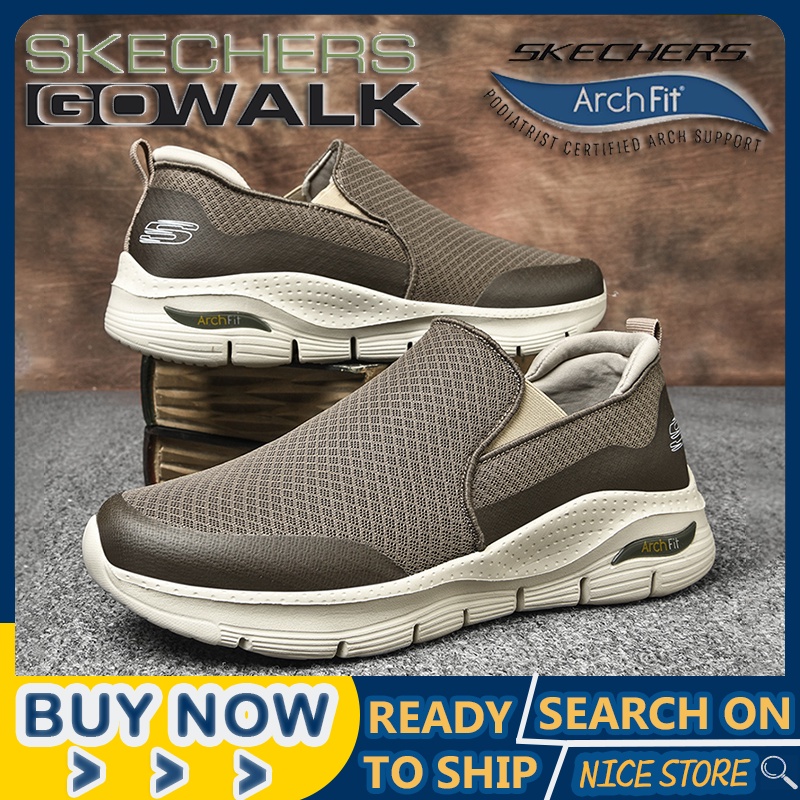 Skechers_Go-walk Arch Fit Slip On Zapatos Para Correr Caminar Zapatillas De Deporte De Viaje Transpirable Casual
