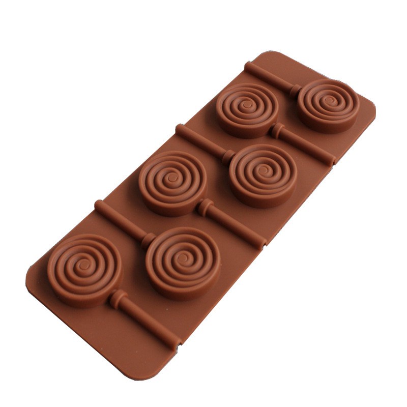 color al azar joyliveCY herramienta de molde de chocolate Cookie Pop Lollipop molde para horno de silicona decoración de tartas 