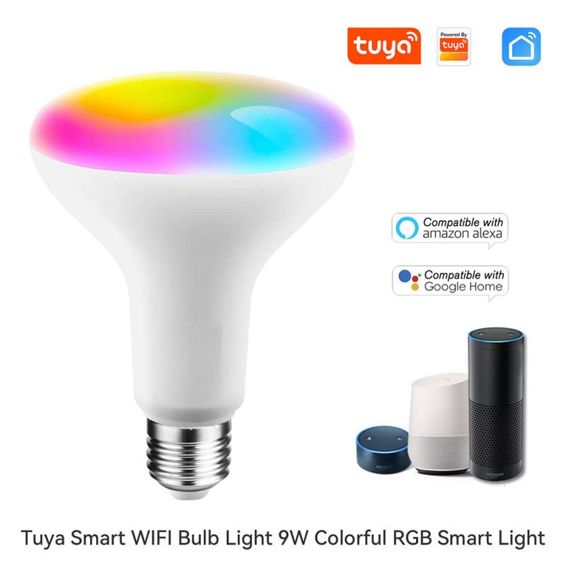 Denver SHL-450 Forma GU10 Compatible con Alexa Luz blanca o luces de colores RGB Bombilla LED inteligente WiFi Google Home y Tuya 