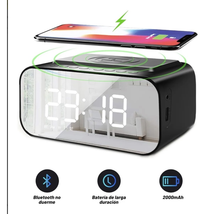 Jvd despertador rb42-despertador-radio despertador-digital despertador-relojes nuevo 
