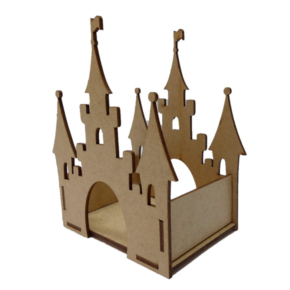 castillo madera princesas fiesta caja dulcera castillo pintar 25x25cm candybar fiesta infantil