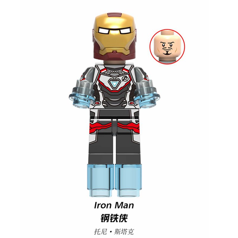 Los Vengadores Minifiguras superhéroes Thanos Iron Man Hulk Bloques de construcción ladrillos juguete 