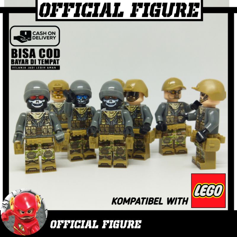 Lego Swat Military Army Toy 8 personajes gratis para elegir