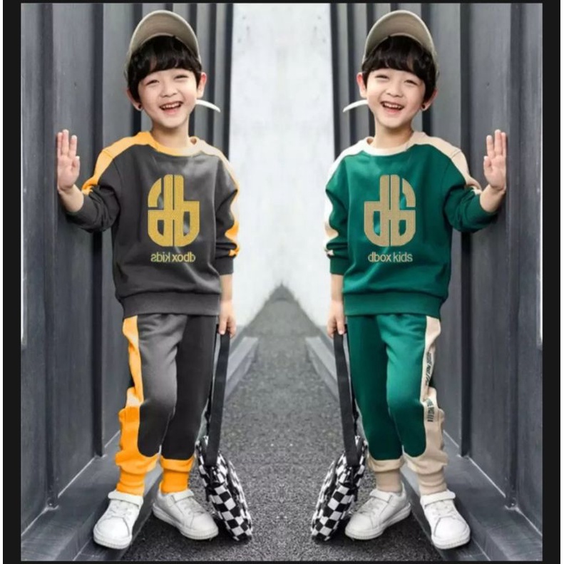Trajes de suéter para niños/conjunto de ropa deportiva para niños motivo DBOX 1-5 | Shopee México