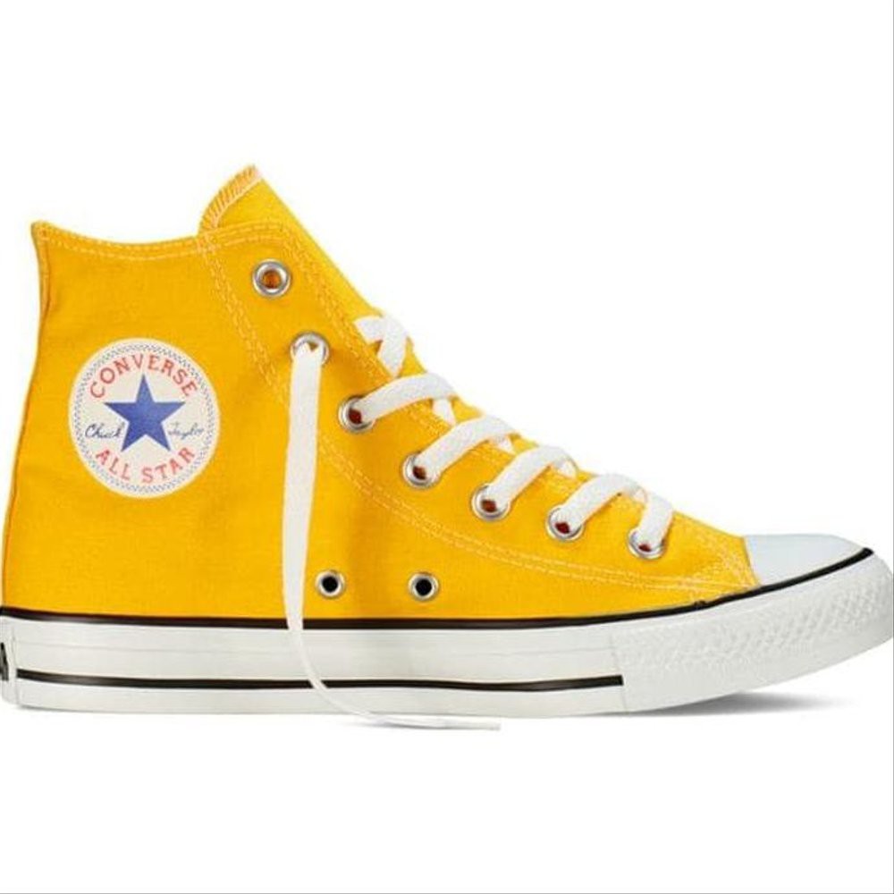 Declaración olvidadizo Ese Converse All Star botas amarillas botas amarillas hombres mujeres zapatos  escuela/universidad/trabajo | Shopee México