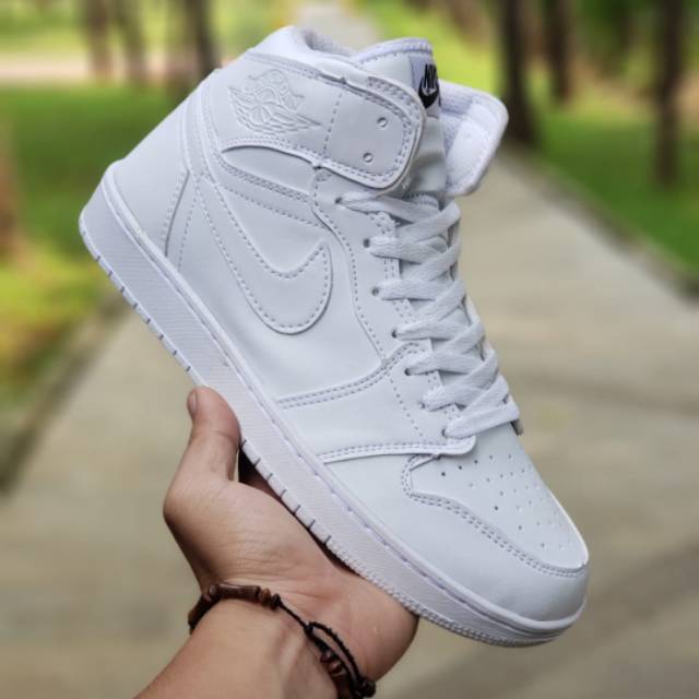 Zapatos Nike air Jordan blanco | Blanco completo | Tamaño 36 37 38 39 40 41 42 44 45 | Shopee México