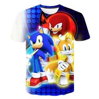 SUPFANS Camiseta Sonic Sonic The Erizo para niños y niñas 