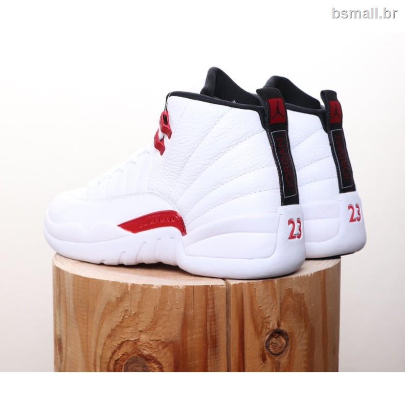 Aj12 Tenis Zapatos Blanco Rojo Baloncesto Air 12 " Twist " Joe Mascc Cultural | México