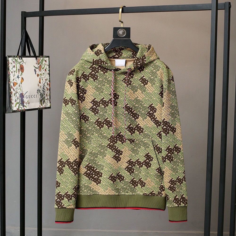 burberry Estación Europea De Alta Calidad Con Capucha Top Otoño Nuevo  Producto De Cuerpo Completo TB Engrosado Camuflaje Letra Base Sudadera M |  Shopee México