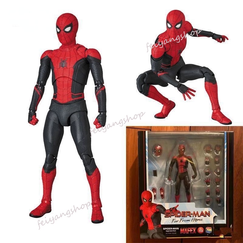 Spiderman Lejos De Casa Mafex 113 Spider Man Comic Ver Articulaciones  Movible Figura De Acción Modelo Juguetes 15cm | Shopee México