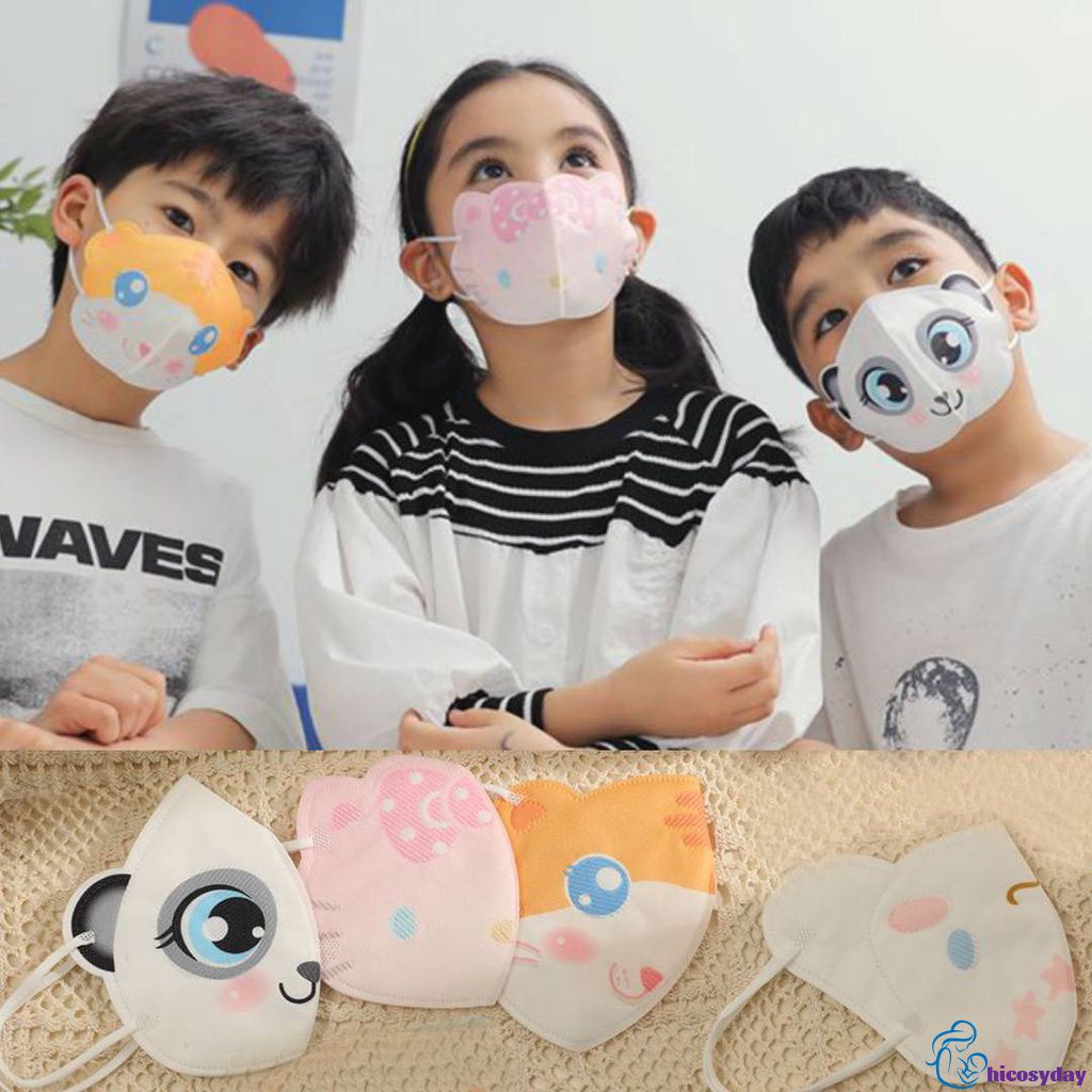 10PCS KF94 cubrebocas para niños 3D Diseño coreano Máscara de 3 capas  hicosyday | Shopee México