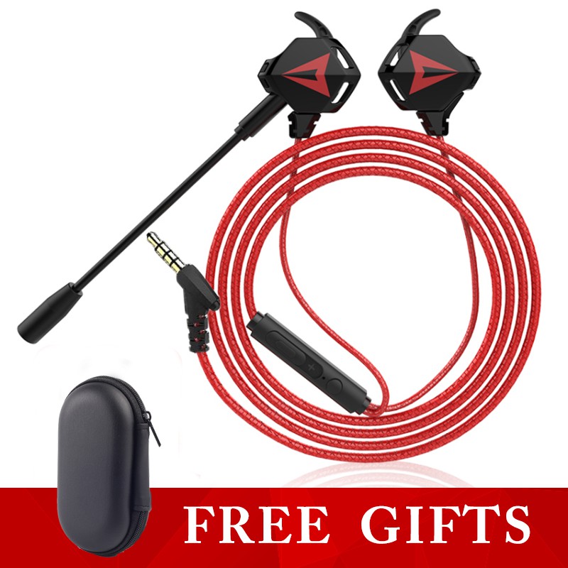 ENTS Gaming Earphone G901 In Ear Headphones Wired Earbuds Sport Noise  Cancelling Stereo Headset with Microphone Dual Driver Super Bass Free Case  | Shopee México