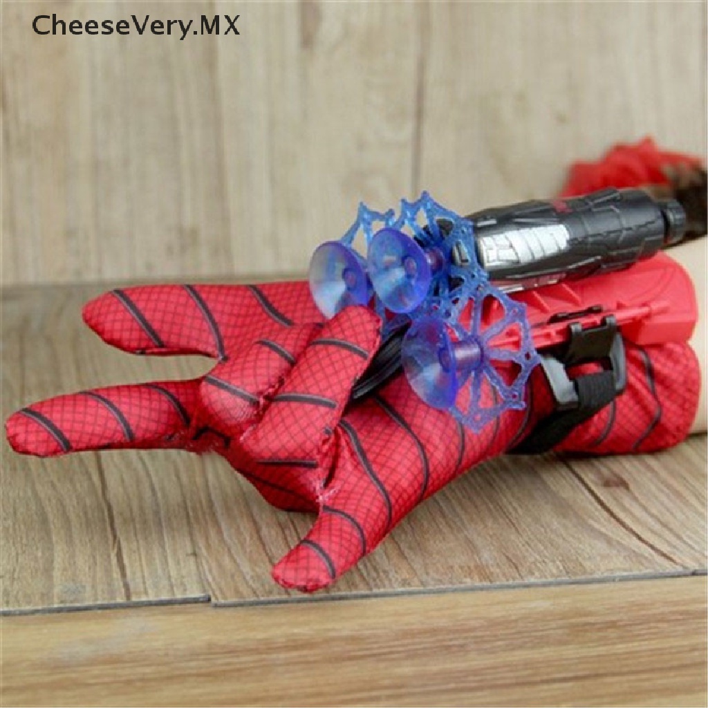 Cheesevery] Nuevo Juego De Juguetes De Hombre Araña De Plástico Cosplay Spiderman  Guante Lanzador Divertidos | Shopee México