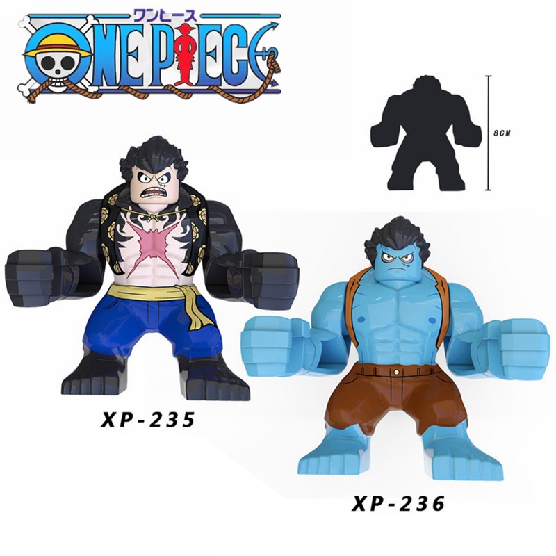 One Piece Anime Mini Figures Compatible Lego Nightmare Luffy Big Size Building Blocks Toys for Children