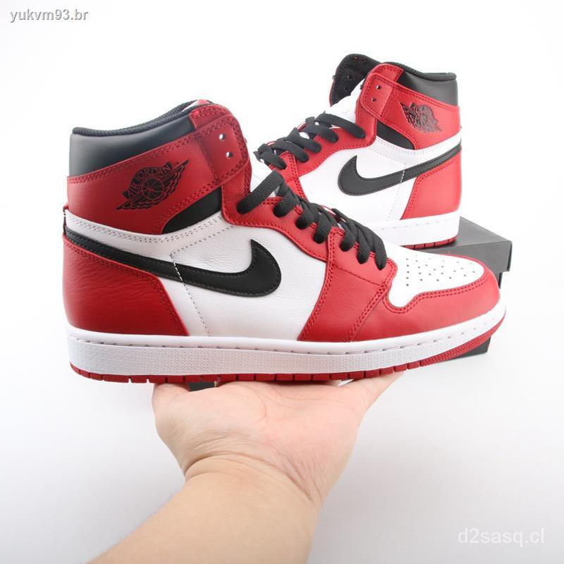 Original Nike Jordan 1 OG " Chicago " AJ1 Retro Bandeja Zapatos De Fondo Tenis Mujeres Casual 55508 | Shopee México