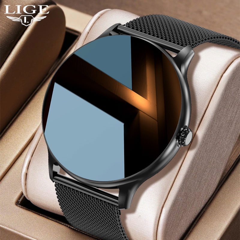 Reloj inteligente LIGE reloj deportivo rastreador de actividad física presión arterial sueño llamadas Bluetooth reloj inteligente para Android e IOS