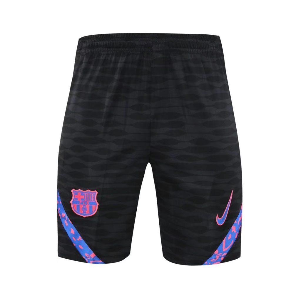 20/21 Última Calidad Barcelona Negro Cremallera Pantalones Cortos Hombres fans Versión Jersey