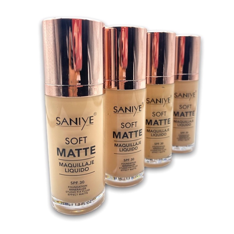 Maquillaje liquido efecto Matte | Saniye | Tono a elegir