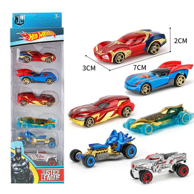 Juego De 6 Ruedas De Coches Cómics Batman Batmobile Die-Cast Cars Juguetes  Para Niños | Shopee México