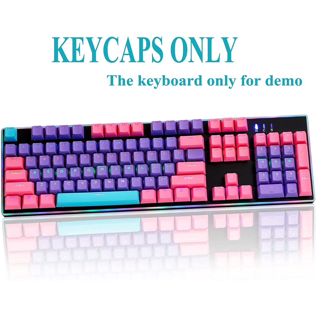 pbt Keycaps Key cap keycap eng Rosa Blanco rk61 Shopee México