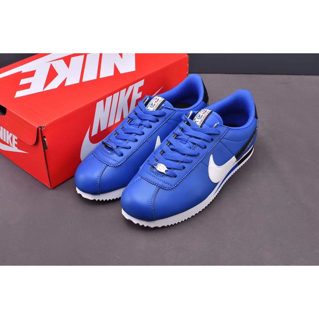 Nike Classic Cortez Azul Blanco Y Negro 400 x718 | Shopee México