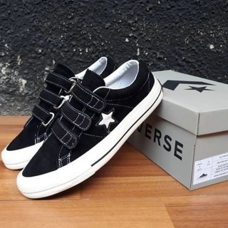 one star velcro converse