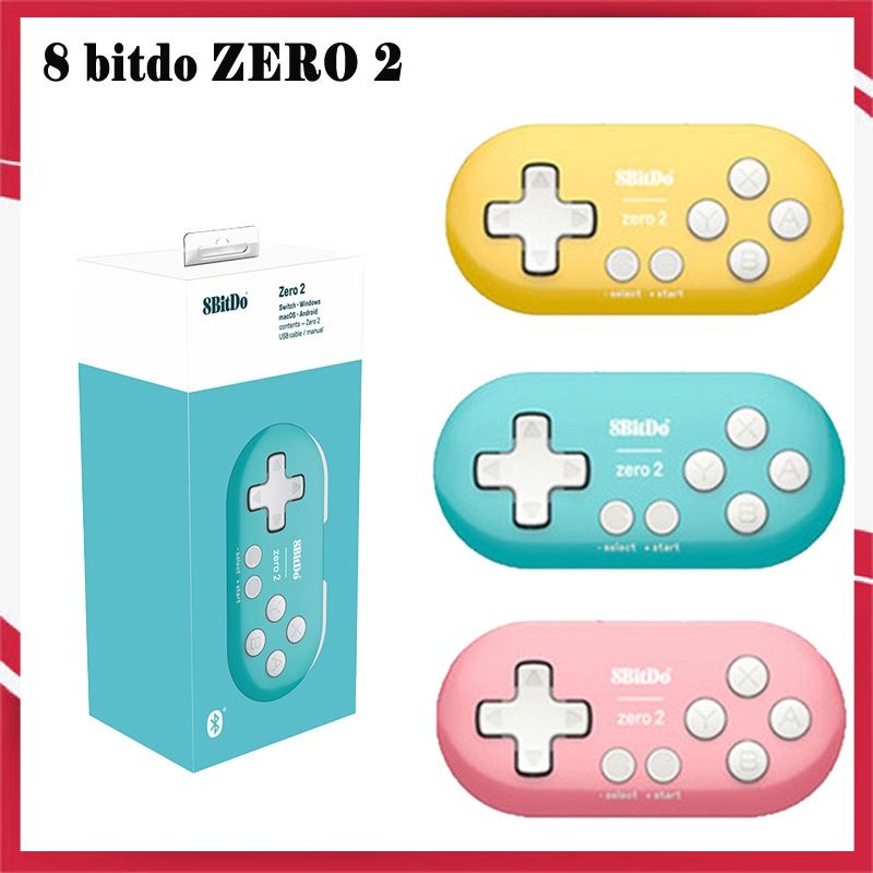 8bitdo-mando inalámbrico Zero 2 para Nintendo Switch, Joystick para ordenador, teléfono, iPAD, TV BOX
